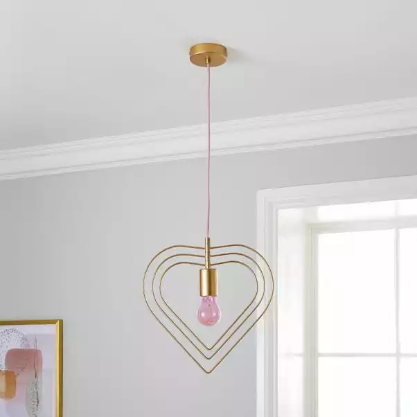 Dunelm Heart 1 Light Pendant Ceiling Fitting 8 Dunelm Heart 1 Light Pendant Ceiling Fitting - Image 6