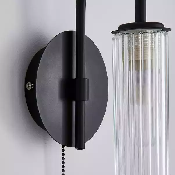 Dorma Henstone Black Bathroom Wall Light 6 Dorma Henstone Black Bathroom Wall Light - Image 4