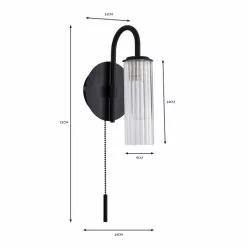Dorma Henstone Black Bathroom Wall Light 13 Dorma Henstone Black Bathroom Wall Light -all lighting Sales Store 30752920 alt07