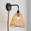 Elements Jaula Rattan Easy Fit Plug In Wall Light 1 Elements Jaula Rattan Easy Fit Plug In Wall Light -all lighting Sales Store 30752930
