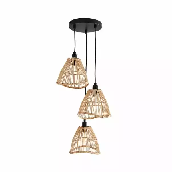 Elements Jaula 3 Light Rattan Cluster Fitting 7 Elements Jaula 3 Light Rattan Cluster Fitting - Image 5