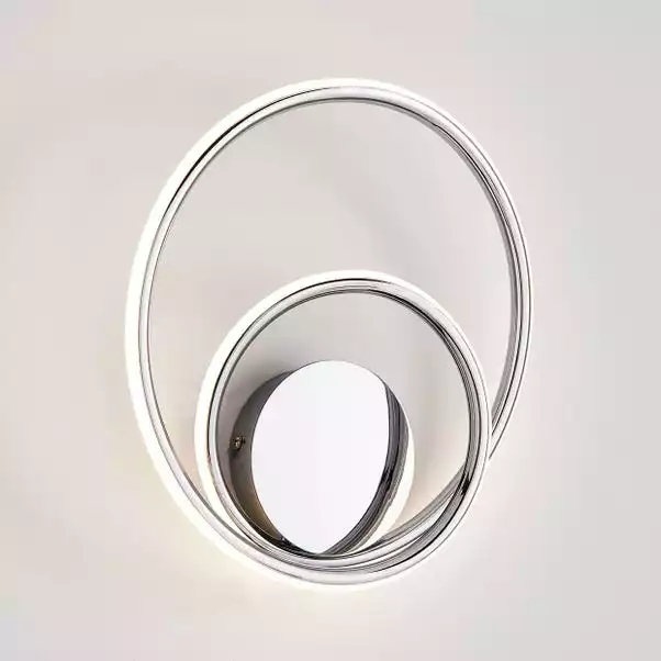 Dunelm Langdon Chrome Integrated LED Bathroom Wall Light 3 Dunelm Langdon Chrome Integrated LED Bathroom Wall Light
