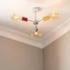 Dunelm Vevo 3 Light Semi Flush Ceiling Fitting 1 Dunelm Vevo 3 Light Semi Flush Ceiling Fitting -all lighting Sales Store 30752954