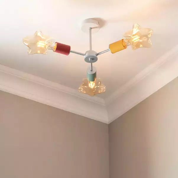 Dunelm Vevo 3 Light Semi Flush Ceiling Fitting 3 Dunelm Vevo 3 Light Semi Flush Ceiling Fitting