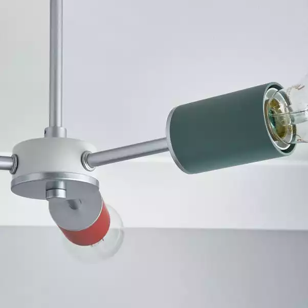 Dunelm Vevo 3 Light Semi Flush Ceiling Fitting 5 Dunelm Vevo 3 Light Semi Flush Ceiling Fitting - Image 3