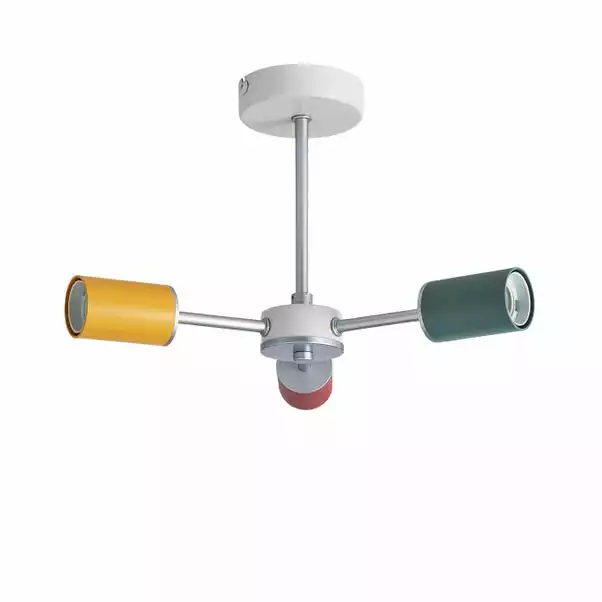 Dunelm Vevo 3 Light Semi Flush Ceiling Fitting 7 Dunelm Vevo 3 Light Semi Flush Ceiling Fitting - Image 5