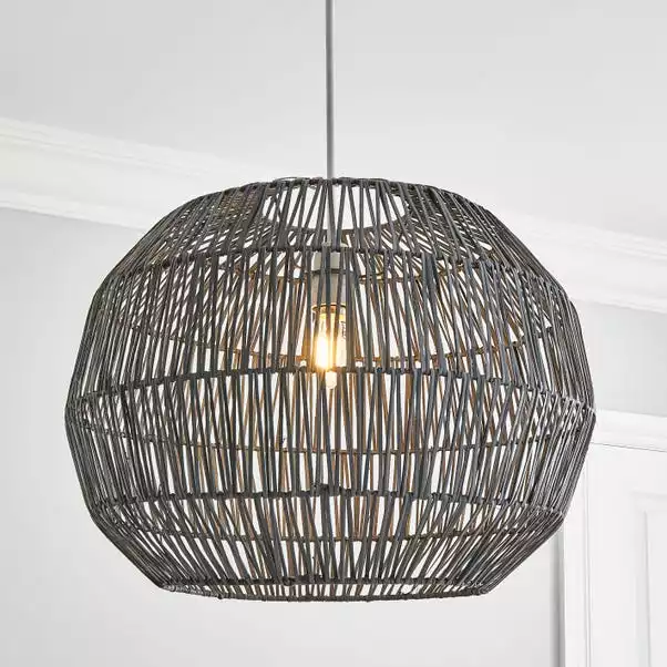 Dunelm Wicker Woven Easy Fit Pendant 3 Dunelm Wicker Woven Easy Fit Pendant