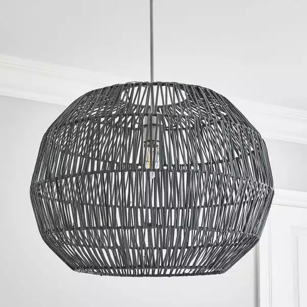 Dunelm Wicker Woven Easy Fit Pendant 4 Dunelm Wicker Woven Easy Fit Pendant - Image 2