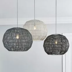 Dunelm Wicker Woven Easy Fit Pendant 12 Dunelm Wicker Woven Easy Fit Pendant -all lighting Sales Store 30753142 alt06