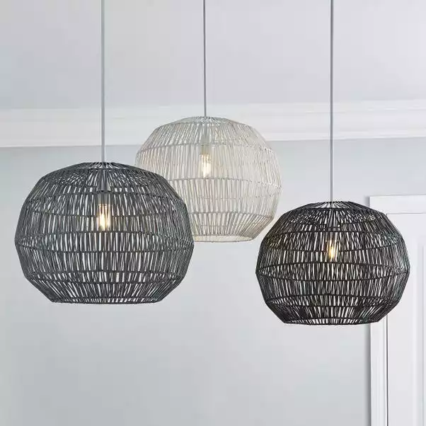 Dunelm Wicker Woven Easy Fit Pendant 7 Dunelm Wicker Woven Easy Fit Pendant - Image 5