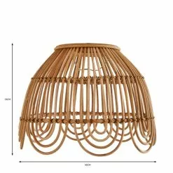 Dunelm Miah Rattan Easy Fit Pendant 11 Dunelm Miah Rattan Easy Fit Pendant -all lighting Sales Store 30753345 alt07