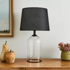 Dunelm Lenny Black Table Lamp 9 Dunelm Lenny Black Table Lamp -all lighting Sales Store 30753349 alt01