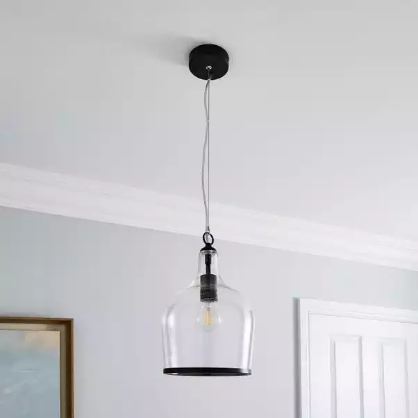 Dunelm Lenny 1 Light Black Ceiling Fitting 4 Dunelm Lenny 1 Light Black Ceiling Fitting - Image 2
