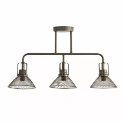 Dunelm Nicholas 3 Light Industrial Ceiling Fitting -all lighting Sales Store 30753354 alt05