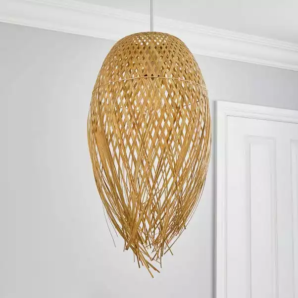 Dunelm Jasmine Rattan Easy Fit Pendant 4 Dunelm Jasmine Rattan Easy Fit Pendant - Image 2