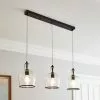 Dunelm Lenny 3 Light Black Diner Ceiling Fitting 1 Dunelm Lenny 3 Light Black Diner Ceiling Fitting -all lighting Sales Store 30753379