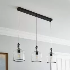 Dunelm Lenny 3 Light Black Diner Ceiling Fitting 9 Dunelm Lenny 3 Light Black Diner Ceiling Fitting -all lighting Sales Store 30753379 alt01