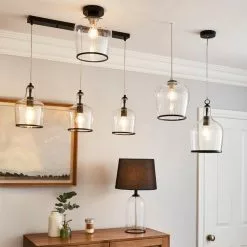 Dunelm Lenny 3 Light Black Diner Ceiling Fitting 13 Dunelm Lenny 3 Light Black Diner Ceiling Fitting -all lighting Sales Store 30753379 alt06