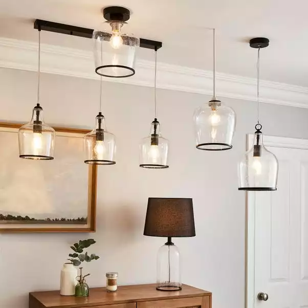 Dunelm Lenny 3 Light Black Diner Ceiling Fitting 8 Dunelm Lenny 3 Light Black Diner Ceiling Fitting - Image 6