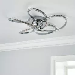 Dunelm Oria 5 Light LED Chrome Ceiling Fitting 9 Dunelm Oria 5 Light LED Chrome Ceiling Fitting -all lighting Sales Store 30753386 alt01