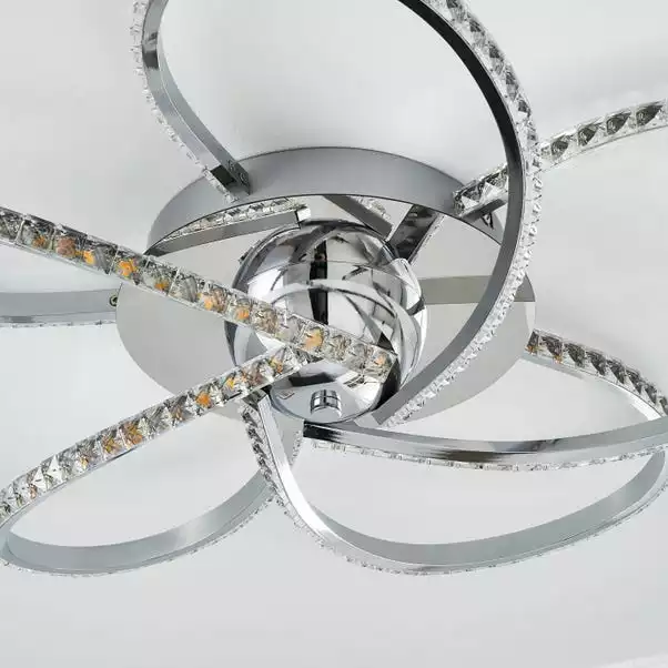 Dunelm Oria 5 Light LED Chrome Ceiling Fitting 6 Dunelm Oria 5 Light LED Chrome Ceiling Fitting - Image 4