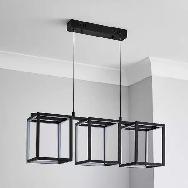 Dunelm Depere 3 Light Integrated LED Black Ceiling Fitting 4 Dunelm Depere 3 Light Integrated LED Black Ceiling Fitting - Image 2
