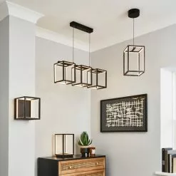 Dunelm Depere 3 Light Integrated LED Black Ceiling Fitting 13 Dunelm Depere 3 Light Integrated LED Black Ceiling Fitting -all lighting Sales Store 30753389 alt06