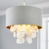 Dunelm Gemini Capiz Easy Fit Pendant -all lighting Sales Store 30753396