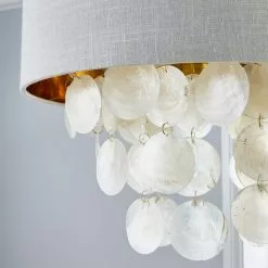 Dunelm Gemini Capiz Easy Fit Pendant -all lighting Sales Store 30753396 alt02