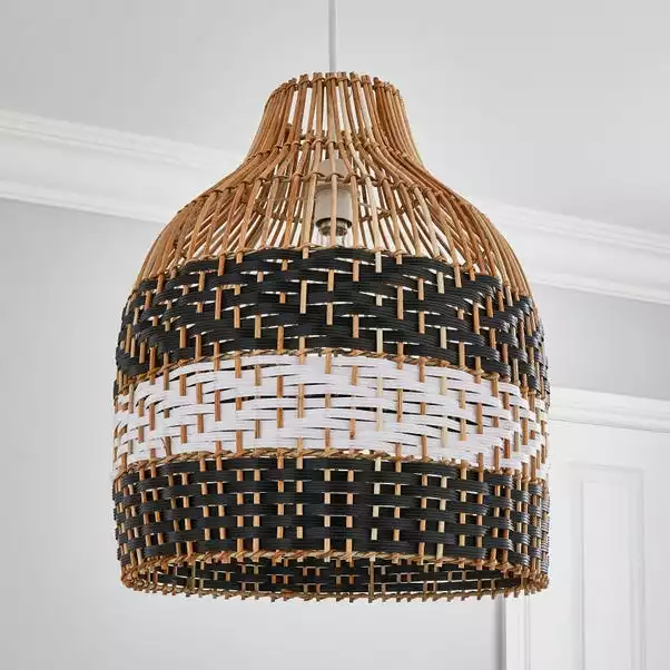 Dunelm Yanha Rattan Easy Fit Pendant 40cm 4 Dunelm Yanha Rattan Easy Fit Pendant 40cm - Image 2