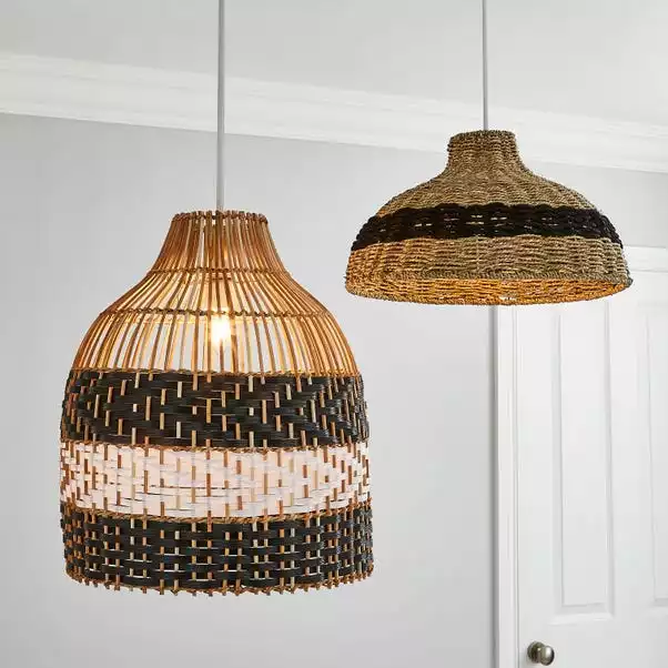 Dunelm Yanha Rattan Easy Fit Pendant 40cm 7 Dunelm Yanha Rattan Easy Fit Pendant 40cm - Image 5