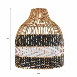 Dunelm Yanha Rattan Easy Fit Pendant 40cm 13 Dunelm Yanha Rattan Easy Fit Pendant 40cm -all lighting Sales Store 30753427 alt07