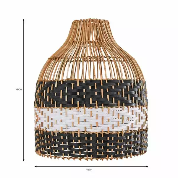 Dunelm Yanha Rattan Easy Fit Pendant 40cm 8 Dunelm Yanha Rattan Easy Fit Pendant 40cm - Image 6