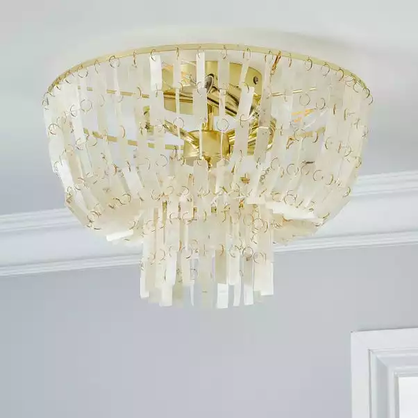 Dunelm Abanna Flush Ceiling Fitting 4 Dunelm Abanna Flush Ceiling Fitting - Image 2