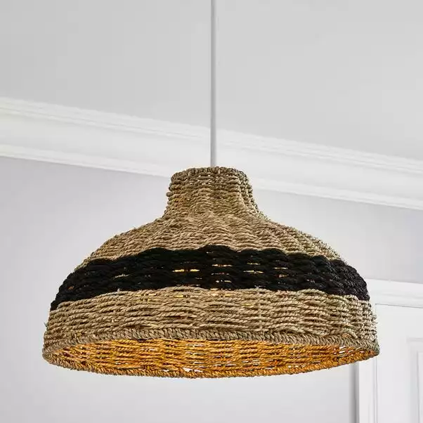 Dunelm Yanha Rattan Easy Fit Pendant 40cm 3 Dunelm Yanha Rattan Easy Fit Pendant 40cm