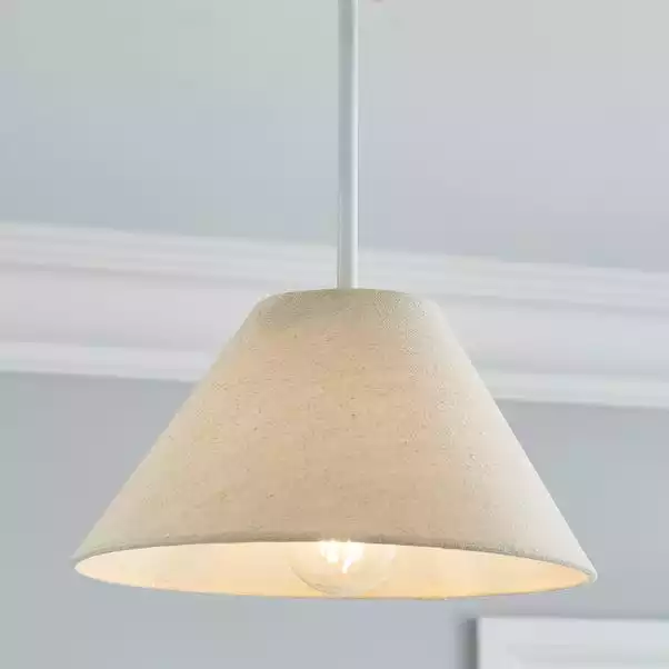 Dunelm Luna Conical Natural Shade 25cm 3 Dunelm Luna Conical Natural Shade 25cm