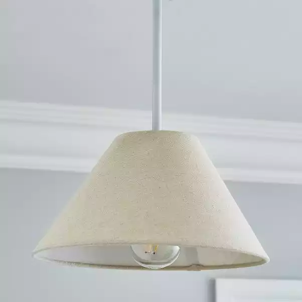 Dunelm Luna Conical Natural Shade 25cm 4 Dunelm Luna Conical Natural Shade 25cm - Image 2