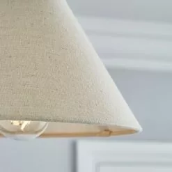 Dunelm Luna Conical Natural Shade 25cm 8 Dunelm Luna Conical Natural Shade 25cm -all lighting Sales Store 30754789 alt02