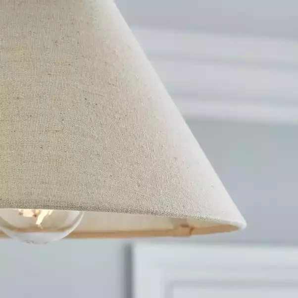 Dunelm Luna Conical Natural Shade 25cm 5 Dunelm Luna Conical Natural Shade 25cm - Image 3