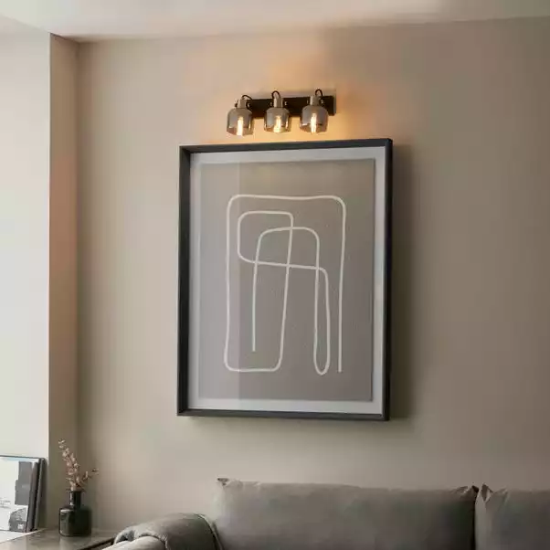 Dunelm Palazzo 3 Light Smoked Glass Spotlight Bar 5 Dunelm Palazzo 3 Light Smoked Glass Spotlight Bar - Image 3