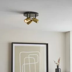 Dunelm Carter 3 Light Gold Spotlight 10 Dunelm Carter 3 Light Gold Spotlight -all lighting Sales Store 30754821 alt02