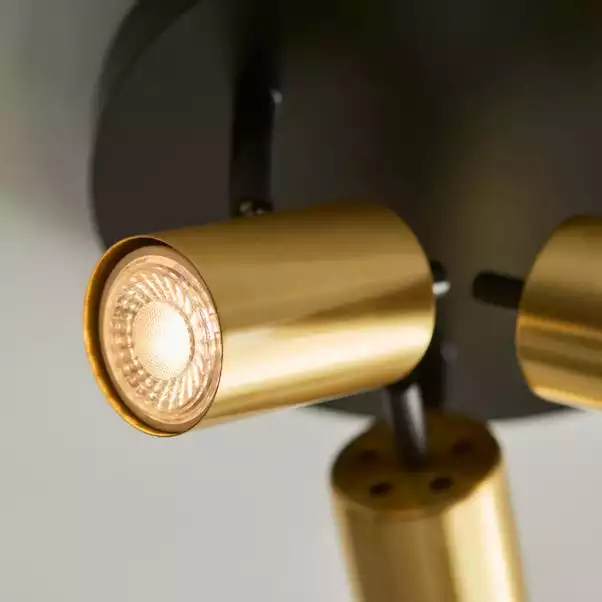 Dunelm Carter 3 Light Gold Spotlight 7 Dunelm Carter 3 Light Gold Spotlight - Image 5