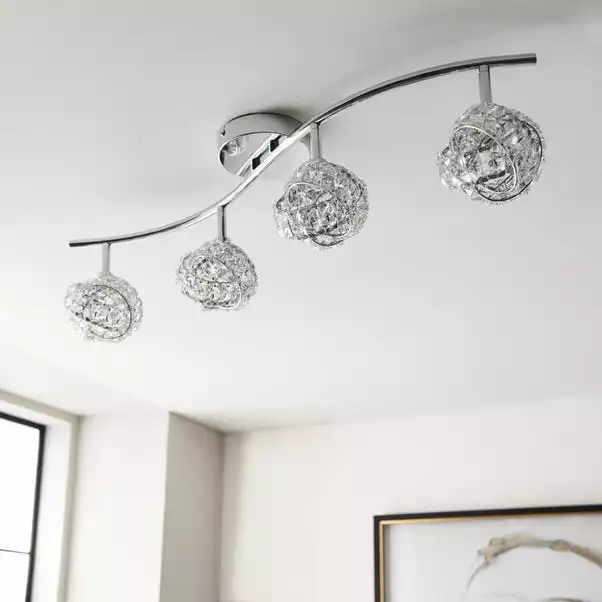 Dunelm Cecillie 4 Light Spotlight Bar 4 Dunelm Cecillie 4 Light Spotlight Bar - Image 2