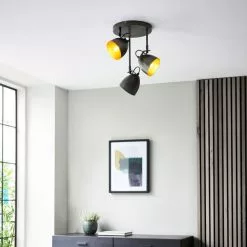 Dunelm Rolton 3 Light Gunmetal Spotlight 10 Dunelm Rolton 3 Light Gunmetal Spotlight -all lighting Sales Store 30754830 alt02