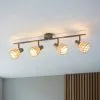 Dunelm Ohio 4 Light Grey Spotlight Bar -all lighting Sales Store 30754833