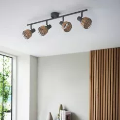 Dunelm Ohio 4 Light Grey Spotlight Bar -all lighting Sales Store 30754833 alt03