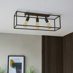 Dunelm London 3 Light Bronze Spotlight Bar -all lighting Sales Store 30754838 alt03