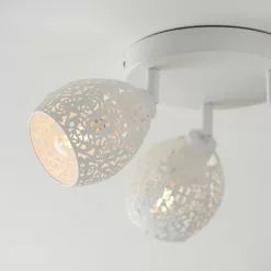 Dunelm Fearne 3 Light White Spotlight -all lighting Sales Store 30754841 alt04