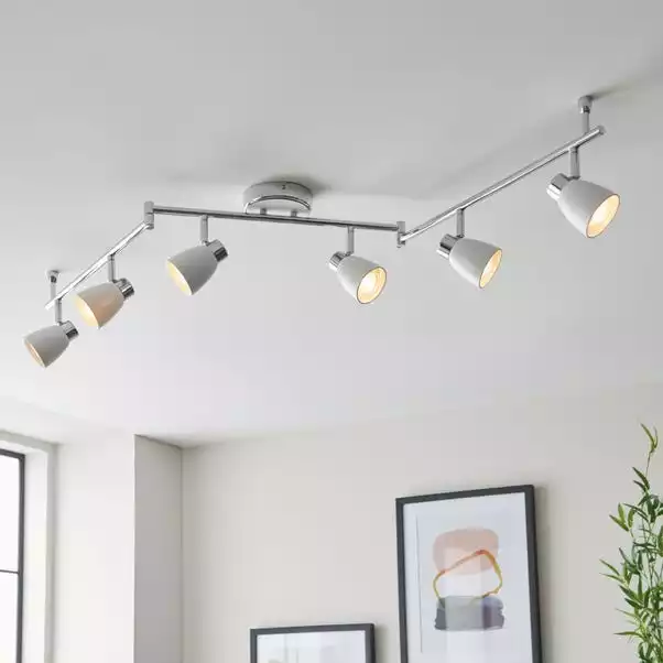 Dunelm Alto 6 Light Chrome Spotlight Bar 3 Dunelm Alto 6 Light Chrome Spotlight Bar