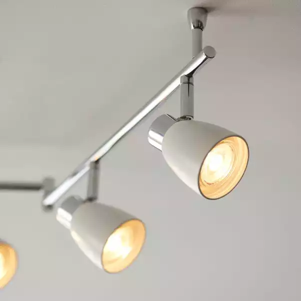 Dunelm Alto 6 Light Chrome Spotlight Bar 8 Dunelm Alto 6 Light Chrome Spotlight Bar - Image 6